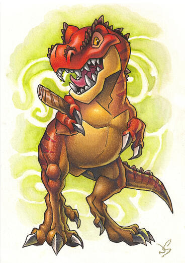 "Smoky the T-Rex"